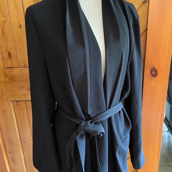 NWT Belted Tie Jacket Blazer - Picture 1 of 9